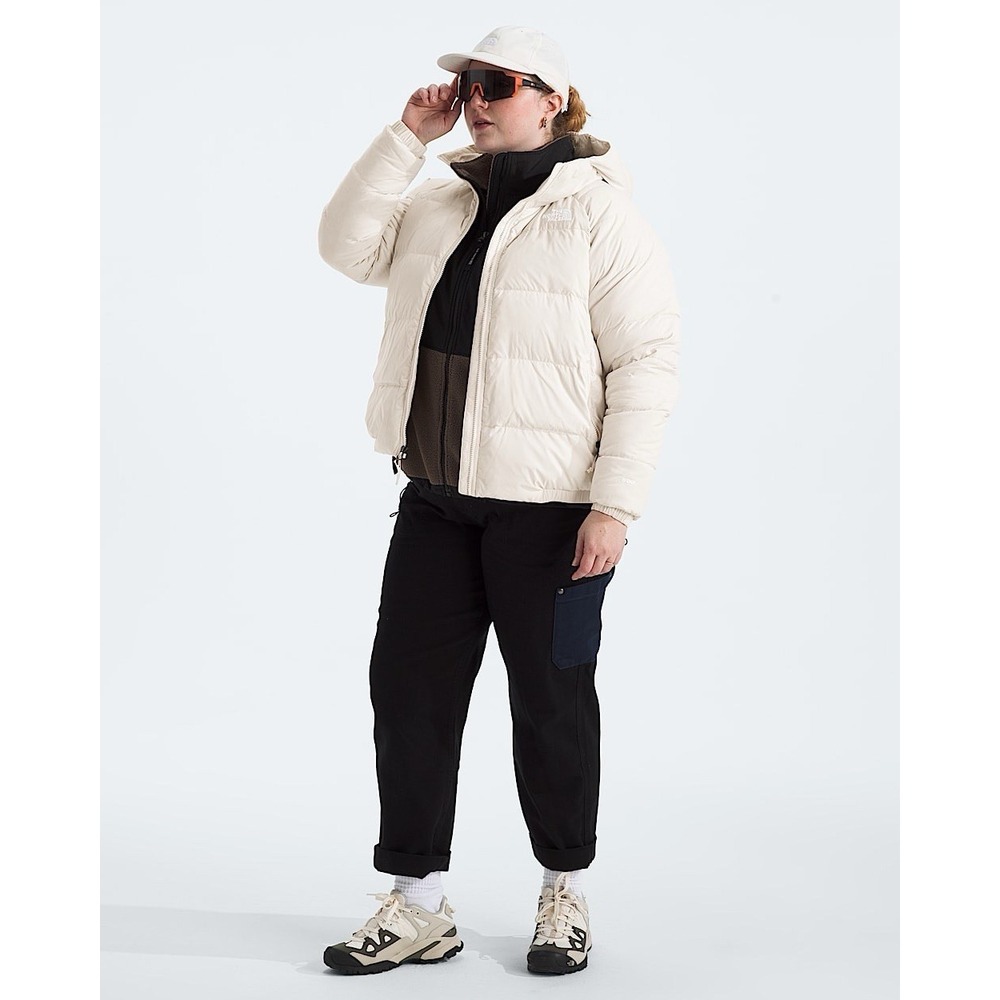 The North Face NWT Women's Plus Hydrenalite Down Hoodie White‎ Dune 2X